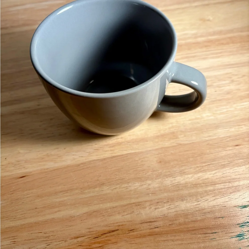 Large Gray Target Ceramic Coffee Mug